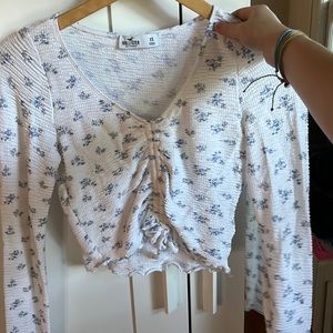 hollister cropped long sleeve cinch